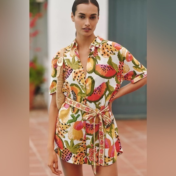FARM Rio Pants - NWT Farm Rio Paradise Short-Sleeve Romper